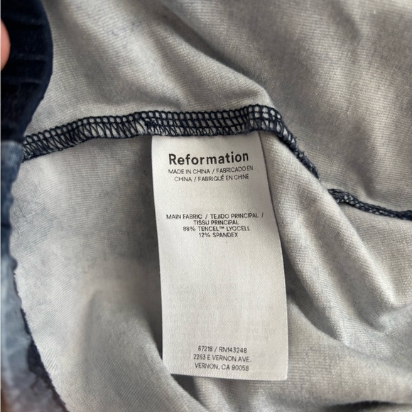 Reformation Blue 2 piece set - Picture 5 of 5